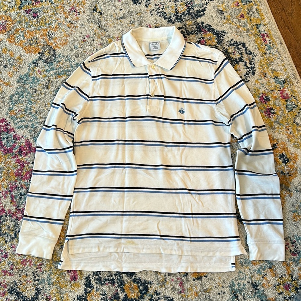 Brooks Brothers Striped Performance Polo